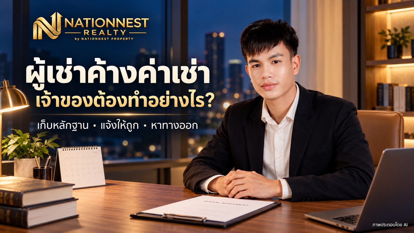 ผู้เช่าค้างค่าเช่า เจ้าของคอนโดควรทำอย่างไร? เริ่มจากหลักฐาน หนังสือบอกกล่าว และทางออกที่ถูกขั้นตอน